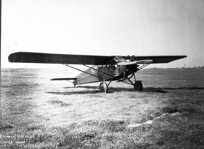 Curtiss Robin NC356K, April 25, 1930 (Source: SDAM)