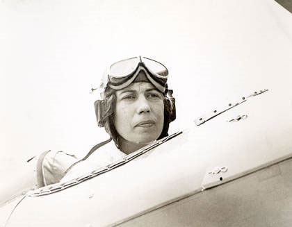 Jessie Keith Miller, Ca. August 24, 1929, Parks Airport (SLU)