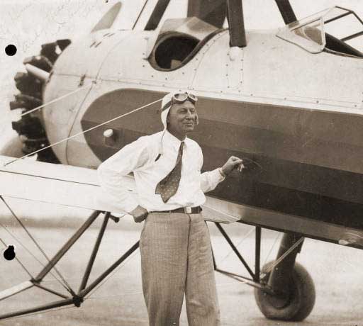 Andy Nielsen With Unidentified Autogiro, 1938 (Source: SLU)