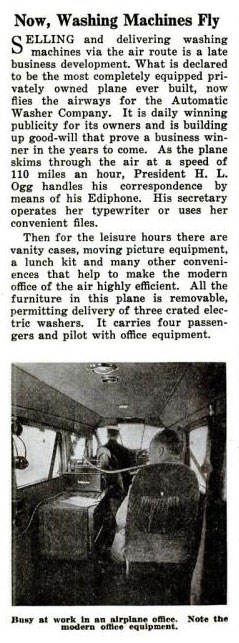 "Smiling Thru," Popular Aviation, February, 1932 (Source: PA)