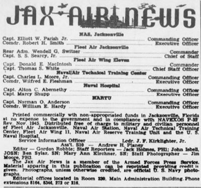 JAX Air News, April 10, 1958 (Source: Web)
