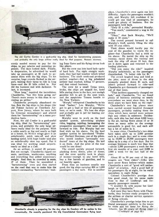 Popular Aviation, November, 1938, Page 2 (Source: PA) 