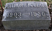 A.F. Foulkes Grave Marker (Source: findagrave.com)
