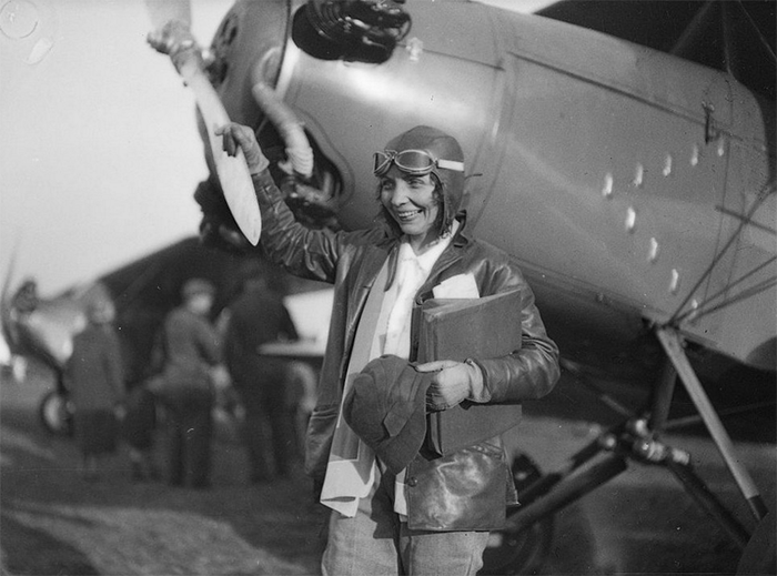 Mae Haizlip During the 1929 National Air Tour (Source: Web)