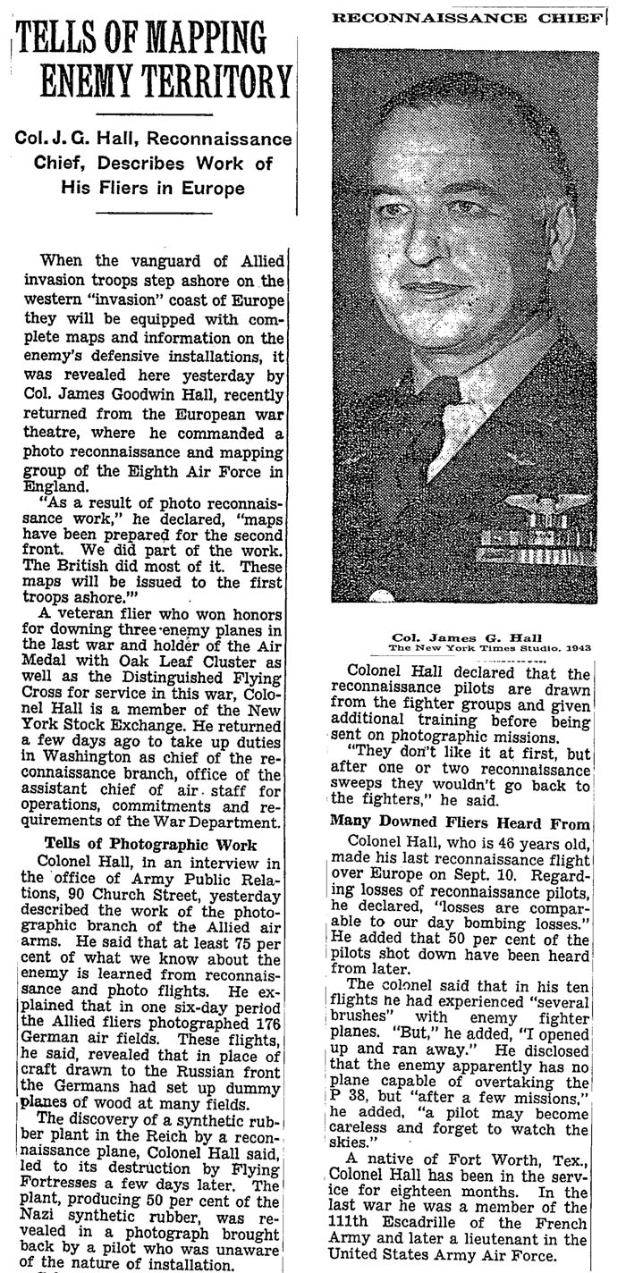 The New York Times, October 5, 1943 (Source: NYT)