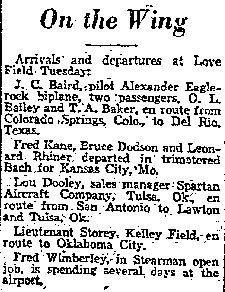 Unidentified Dallas Newspaper, June 25, 1939 (Source: Woodling)