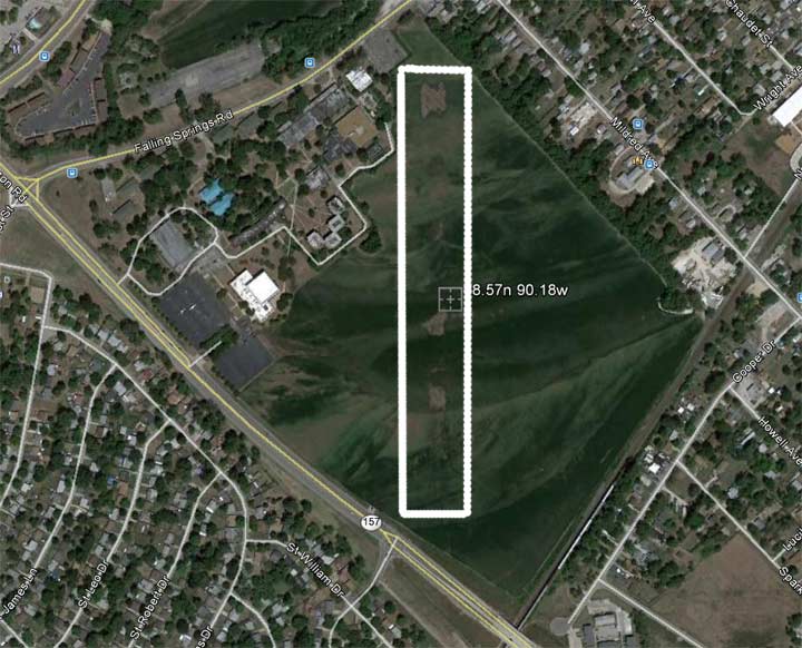 Parks Field, 2013 (Source: Google Earth) 